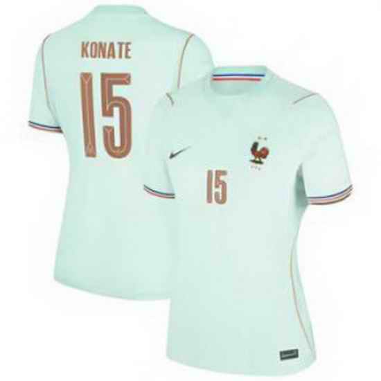 Women 15Ibrahima Konate France Jersey   4
